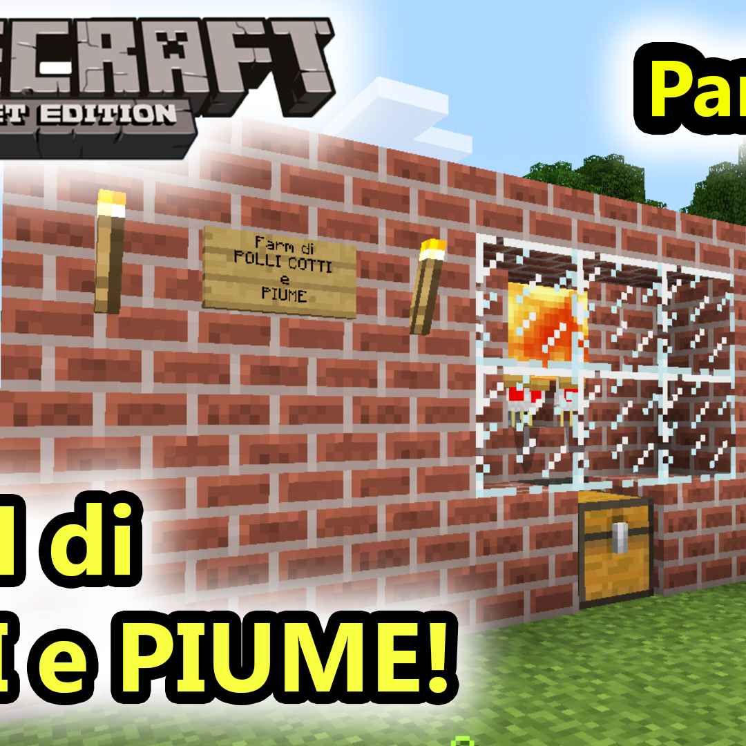 Minecraft PE - La FARM di POLLI cotti e PIUME! (Minecraft)